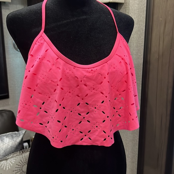 NWT SO Flowy Bikini Top - Hot Pink (L)🔥 - Picture 5 of 6